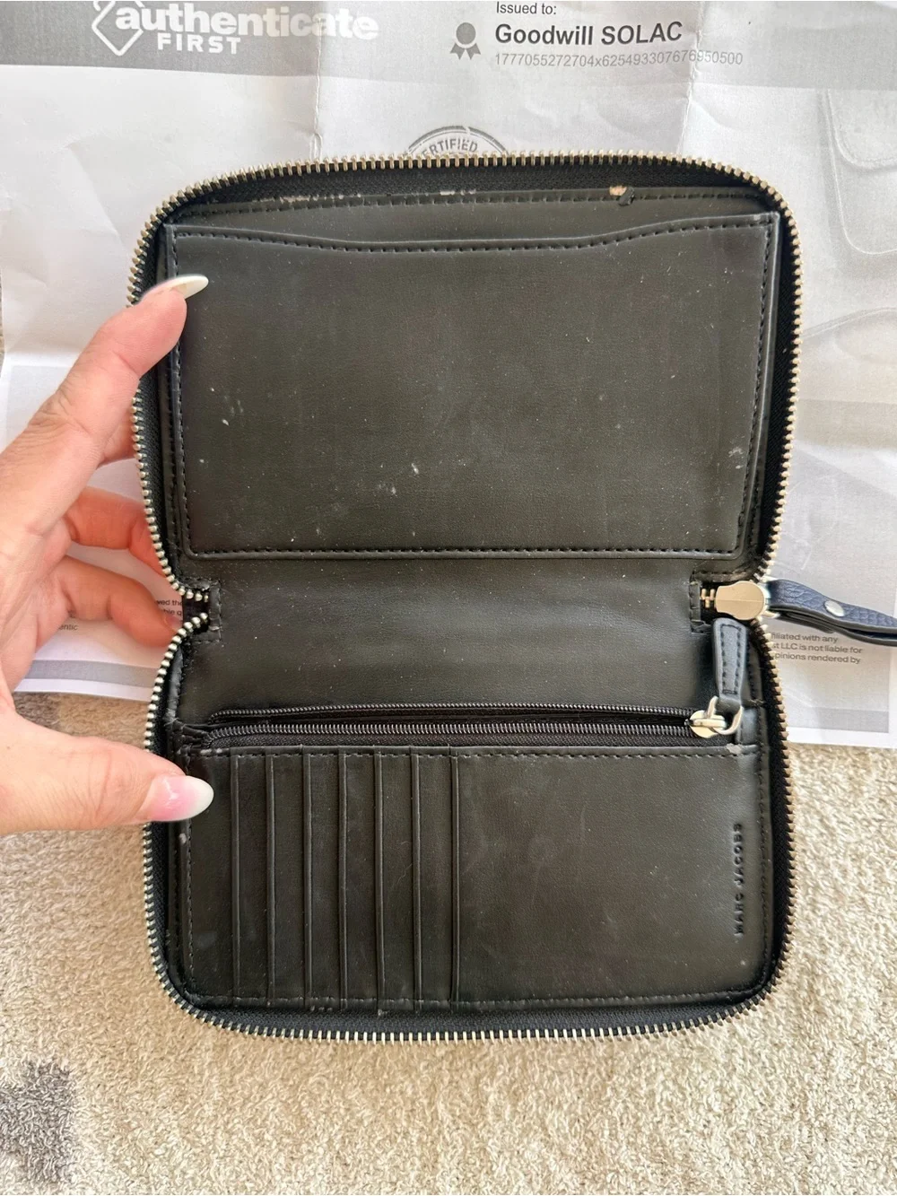 Marc Jacobs compact wristlet